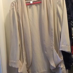 Cream chiffon blazer XL Lauren Conrad